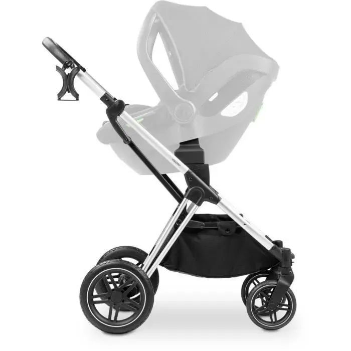 Hauck Adaptateurs Universels Cosy Noir pour Poussettes Vision X, Saturn, Apollo - Compatibles avec Sieges Auto Cybex, Kiddy, Maxi-Cosi et Drive N Care