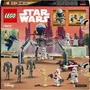 Lego Star Wars 75372 Pack de Combat Clone Troopers et Droides de Combat, Jouet de Construction avec 4 Minifigurines, Speeder Bike et Personnages