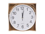 Giftdecor Horloge Murale à Suspendre en Plastique Blanc 30 cm (Set de 8)