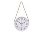 Giftdecor Horloge Murale à Suspendre en Plastique Blanc 30 cm (Set de 8)
