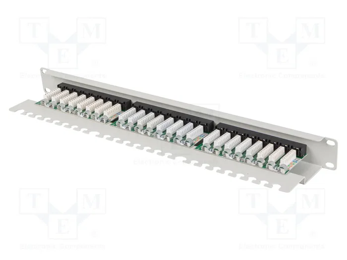 LANBERG Panneau de brassage Cat 5e RJ45 24 ports 1U 19 pouces blanc LANBERG Panneau de brassage Cat 5e RJ45 24 ports 1U 19 pouces blanc