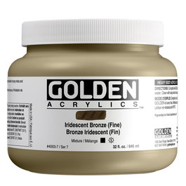 Golden Couleurs Acryliques Iridiscentes Bronze Heavy Body (Fin) 946 ml