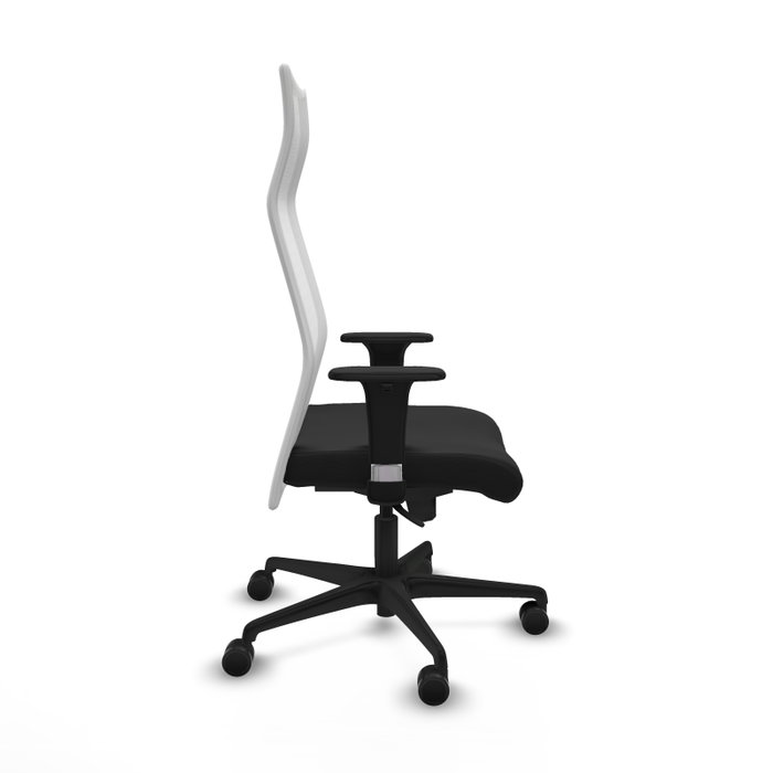 Piqueras Y Crespo Fauteuil Albacete avec mécanisme synchrone, Noir et Blanc