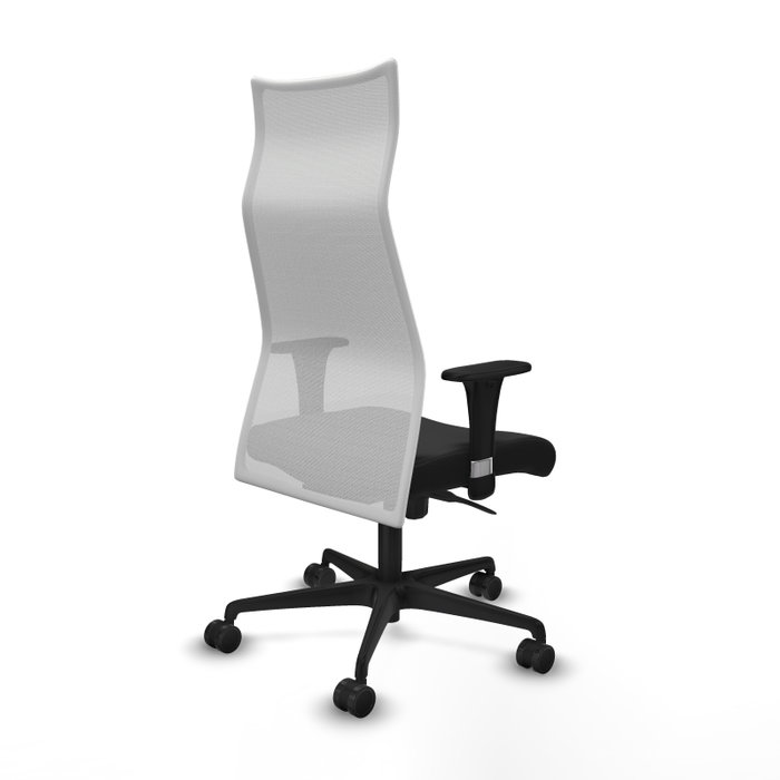 Piqueras Y Crespo Fauteuil Albacete avec mécanisme synchrone, Noir et Blanc