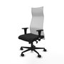 Piqueras Y Crespo Fauteuil Albacete avec mécanisme synchrone, Noir et Blanc