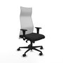 Piqueras Y Crespo Fauteuil Albacete avec mécanisme synchrone, Noir et Blanc