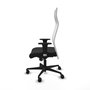 Piqueras Y Crespo Fauteuil Albacete avec mécanisme synchrone, Noir et Blanc