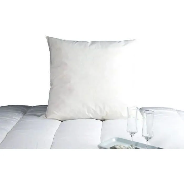 Dodo Oreiller MORZINE Anti-Acariens en duvet d'oie, confort medium, 65x65 cm, blanc