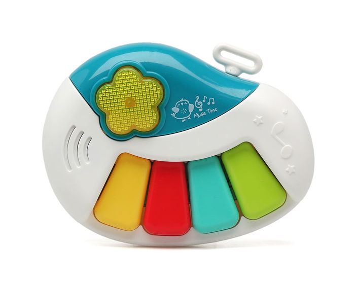 KioKids Piano Musical Éducatif pour Bébé avec Lumières, Mélodies et Notes Multicolores, Jouet Sensoriel pour Enfants à Partir de 6 Mois