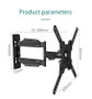 Ernitec Support mural pour 1 moniteur de 32 à 60 pouces, inclinaison -5° à +8°, pivot 180°, compatible VESA 100x100 à 400x400, charge 31,8 kg