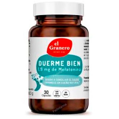 EL GRANERO DUERME BIEN 30 capsules VEGAN EL GRANERO DUERME BIEN 30 capsules VEGAN
