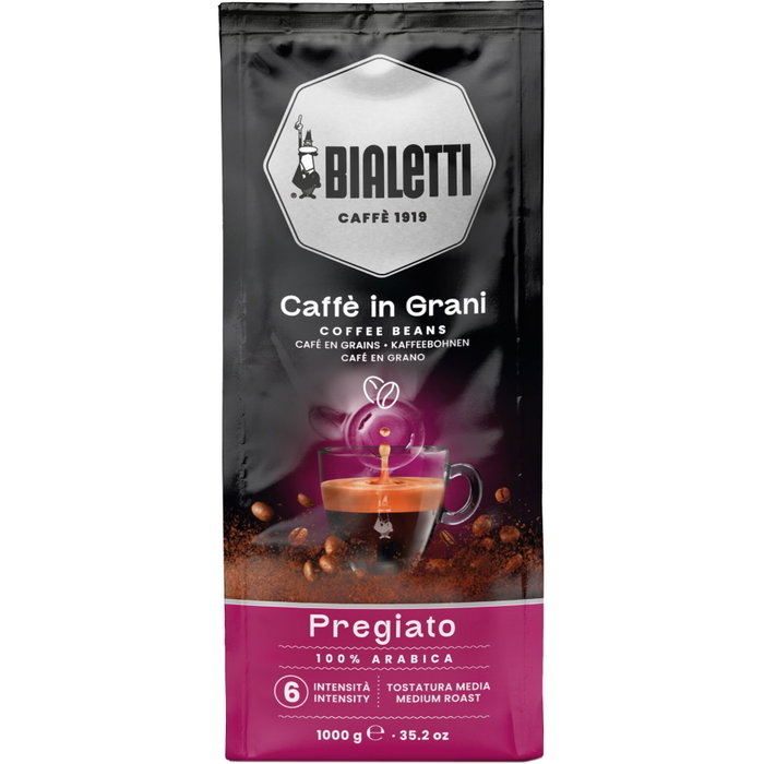 Bialetti Esperto Grani Pregiato Grains de café 100% Arabica 1 kg Bialetti Esperto Grani Pregiato Grains de café 100% Arabica 1 kg