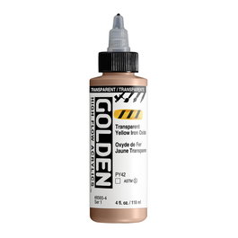 Golden Peinture Acrylique High Flow Oxido Amarillo Transparente 118 ml