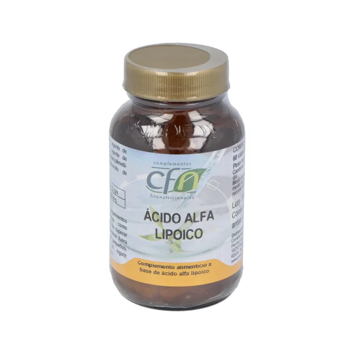 CFN Acide Alpha-Lipoïque 60 gélules - 200 mg par capsule, soutien métabolique et hépatique CFN Acide Alpha-Lipoïque 60 gélules - 200 mg par capsule, soutien métabolique et hépatique