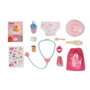 Zapf Creation Baby Born Lena Cuidaditos - Poupée interactive 36 cm avec 6 fonctions (boit, mouille la couche, dort...) et 13 accessoires
