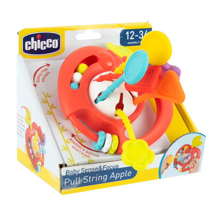Chicco Pomme à cordes Jeu d'éveil motricité fine activités manuelles 12 mois Chicco Pomme à cordes Jeu d'éveil motricité fine activités manuelles 12 mois