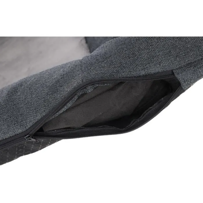 Kerbl Matelas mémoire de forme XL 100 x 70 x 9 cm Platine Ortho - Coussin ergonomique avec noyau viscoélastique et housse polyester, couleur gris