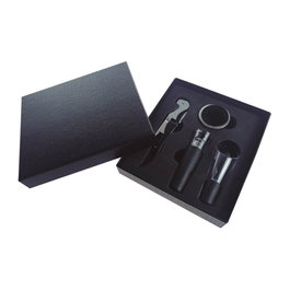GSC Evolution Set de 4 pièces : tire-bouchon, pompe à vide, serveur de vin et anneau antigoutte