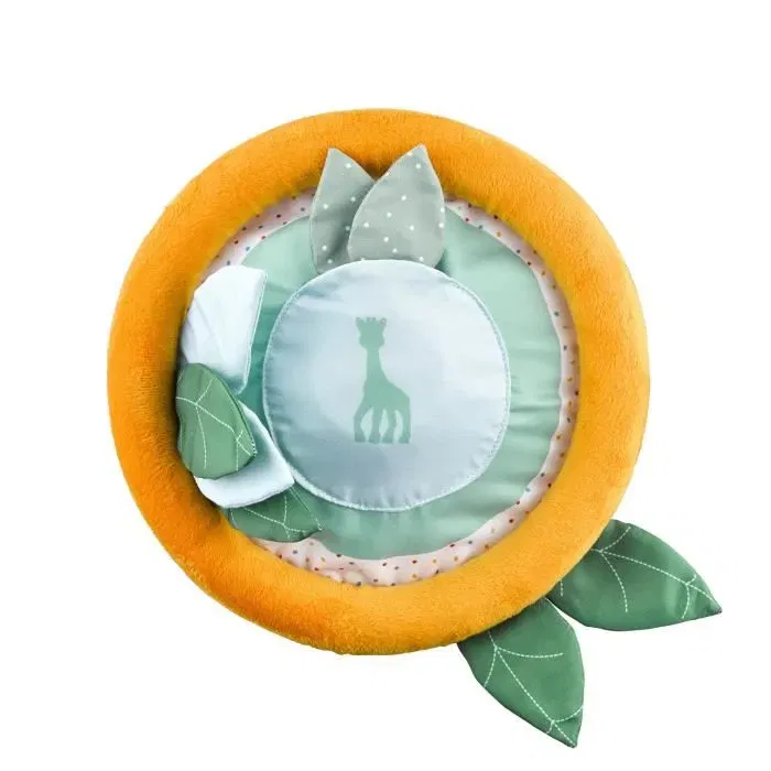 Sophie La Girafe Rollin' IEUF, Jouet d'éveil multifonction pour bébé avec miroir, balles sonores, papier froissé et anneau texturé, Développe motricité et équilibre