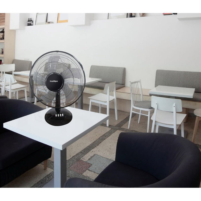 Ventilateur de Bureau Bastilipo BARROSA Noir 50 W