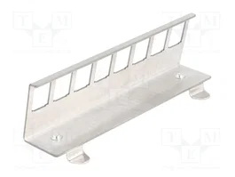 DELOCK Panneau de brassage Keystone angulaire pour rail DIN