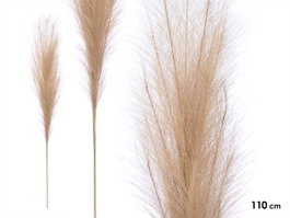 Giftdecor Rama Décorative Taupe 110 cm Plastique et Métal (Set de 24)