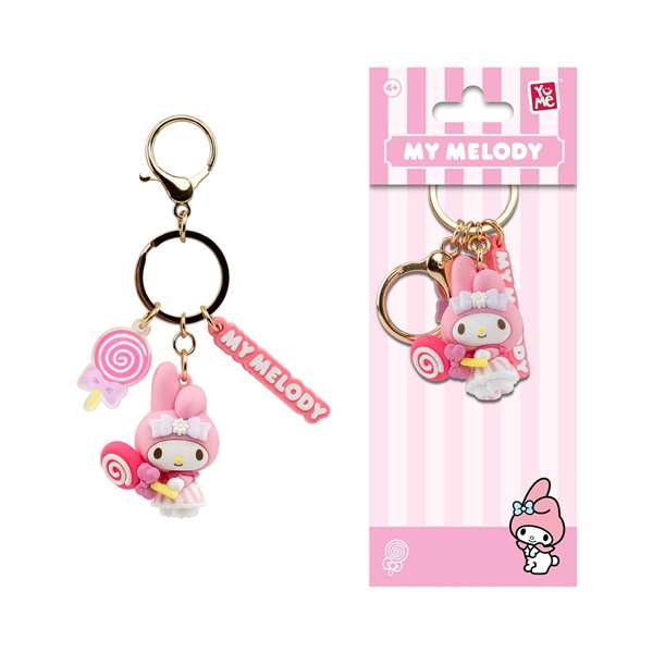 Yume Llavero porte-clés Hello Kitty & Friend 13 cm en PVC et métal - Modèles assortis