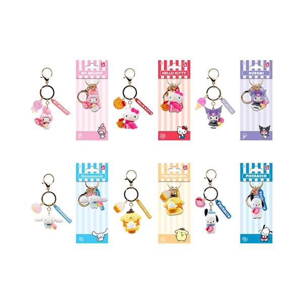 Yume Llavero porte-clés Hello Kitty & Friend 13 cm en PVC et métal - Modèles assortis