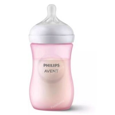 Philips Avent Biberon Natural 3.0 260 ml - Rose Philips Avent Biberon Natural 3.0 260 ml - Rose
