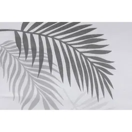 Parure de lit 240 x 220 cm - 1 housse de couette + 2 taies d'oreiller 60x60 cm - 65% coton 35% polyester - Gris et blanc - 120 fils