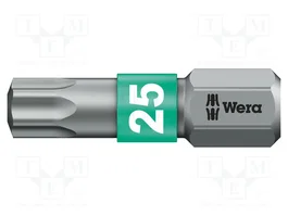 WERA Embout de tournevis Torx® TX25 1/4 po 25 mm BiTorsion