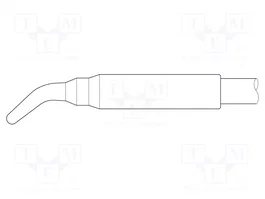 JBC TOOLS Pointe cône courbé 0,5mm