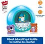 VTech Story'Clock Ma conteuse réveil bleu, conteuse avec lumières et sons pour enfant 3-8 ans, idéale routine coucher, langue française