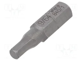 WERA Embout de tournevis Hex Plus HEX 9/64 pouces