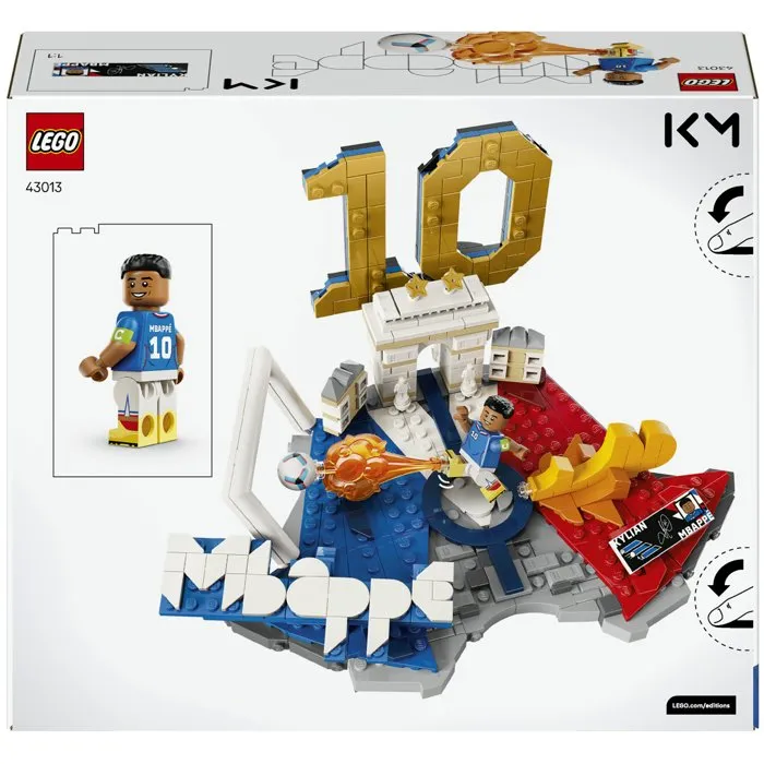 LEGO Football Fenomènes : Kylian Mbappé 43013 avec minifigure et plaque de collection
