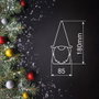 GSC Evolution Gnome de Noël suspendu Bartel 18cm Rouge et gris