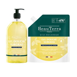 Beauterra Gel au jasmin + recharge (2 pièces)