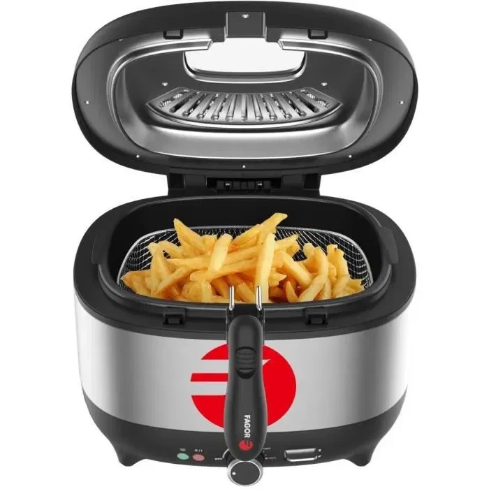 Fagor FG2310 - Friteuse électrique 3,5 litres 1800W, cuve amovible, filtres anti-odeurs, température jusqu'à 190°C