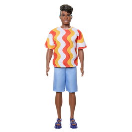 Barbie - Poupée Ken Fashionista Hrh23 avec écouteurs, corps musclé - Style urbain - Multilingue - Dès 3 ans