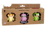 Bizak Fuggler - Pack de 3 figurines avec modèles assortis - Version espagnole