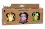 Bizak Lot de 3 Figurines Fuggler, Personnages Drôles et Originaux à Collectionner dès 4 Ans
