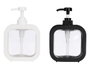 Berilo Distributeur Plastique 500 ml Noir et Blanc 13 x 16.5 x 6 cm (Set de 12)