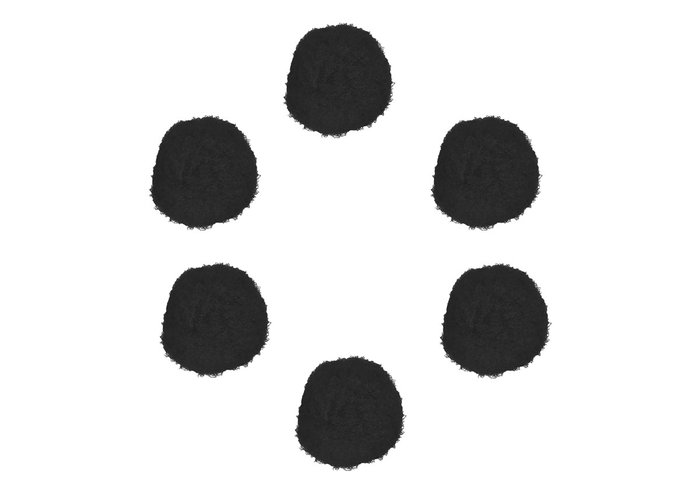 Innspiro Pompons en polypropylène noir 25mm, 50 unités Innspiro Pompons en polypropylène noir 25mm, 50 unités