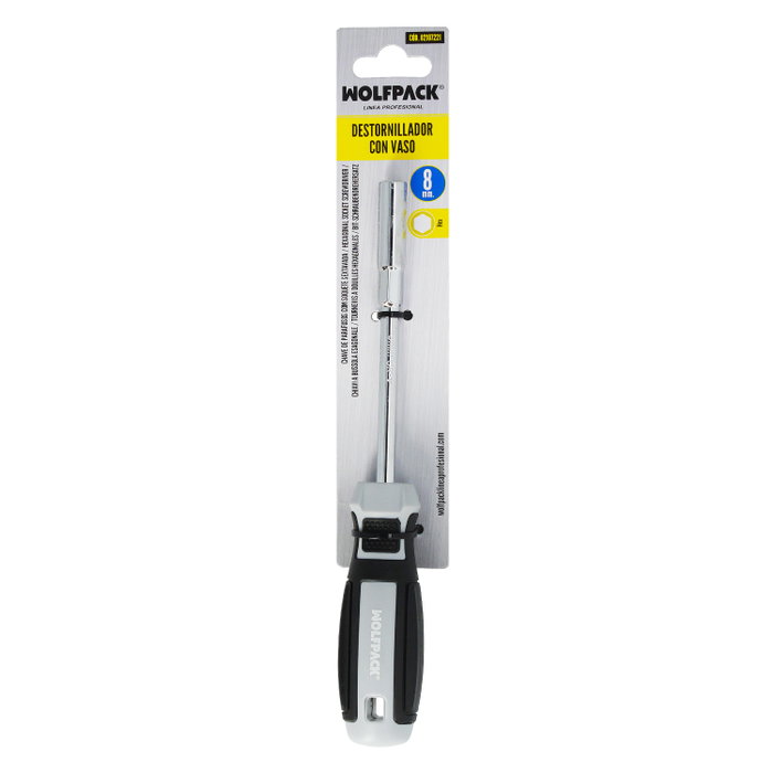WOLFPACK LINEA PROFESIONAL Tournevis avec douille 8,0 mm WOLFPACK LINEA PROFESIONAL Tournevis avec douille 8,0 mm