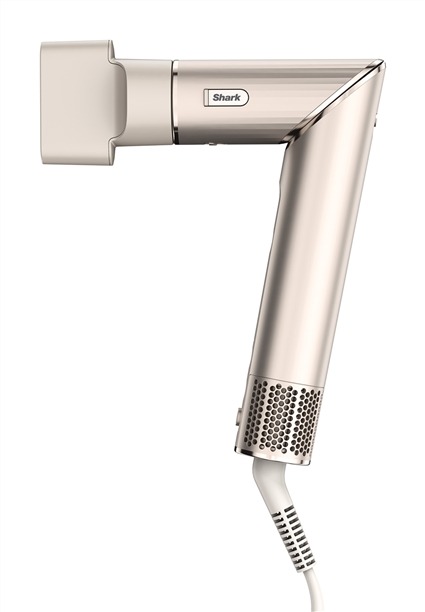 Shark HD440SLEU FlexStyle - Séchoir et mouleur de cheveux 5 en 1 (Couleur Champagne) - Technologie Coanda, 3 réglages, 5 accessoires inclus