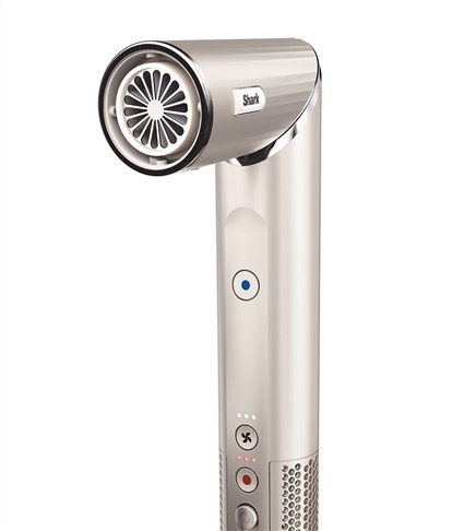 Shark HD440SLEU FlexStyle - Séchoir et mouleur de cheveux 5 en 1 (Couleur Champagne) - Technologie Coanda, 3 réglages, 5 accessoires inclus