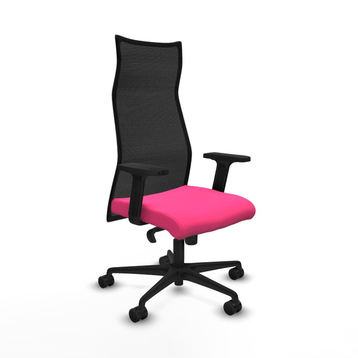 Piqueras y Crespo Chaise de Bureau Albacete Rose et Noir Piqueras y Crespo Chaise de Bureau Albacete Rose et Noir