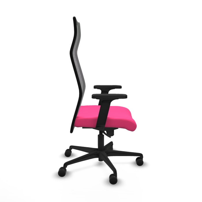 Piqueras y Crespo Chaise de Bureau Albacete Rose et Noir Piqueras y Crespo Chaise de Bureau Albacete Rose et Noir