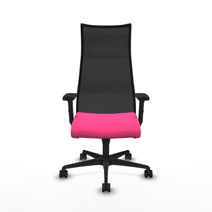 Piqueras y Crespo Chaise de Bureau Albacete Rose et Noir Piqueras y Crespo Chaise de Bureau Albacete Rose et Noir