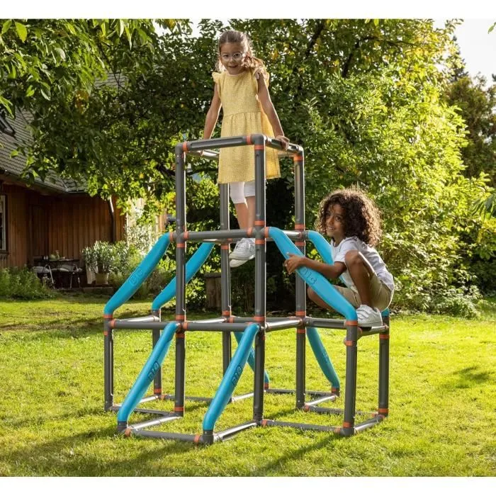 Smoby Big - Kraaxxl La Tour - Structure d'Escalade pour Enfants en Plastique Soufflé, Aire de Jeu Extérieure avec Multiples Combinaisons, À Partir de 3 Ans